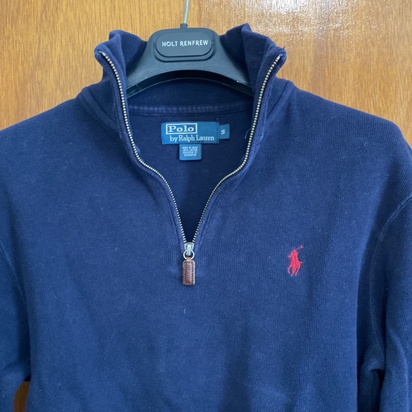 Men’s Polo Half-Zip Sweater - Picture 2 of 6